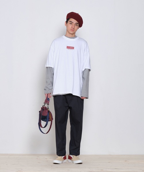 plain-me(プレインミー)の「紀念品JNP 大人の夜食店・メニューTEEシャツ(Tシャツ/カットソー・メンズ・ホワイト/ブラック/ベージュ/グリーン・SMALL/MEDIUM/LARGE)」の9枚目の写真