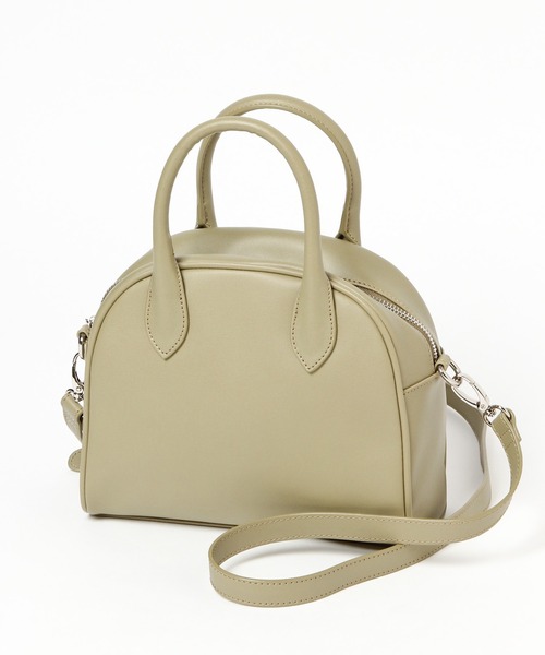 GLOBAL WORK（グローバルワーク）の「ボストンショルダーバック/941363（クラッチバッグ・レディース・オフホワイト/ブラック/グリーン/グリーン系その他6・FREE）」の3枚目の写真