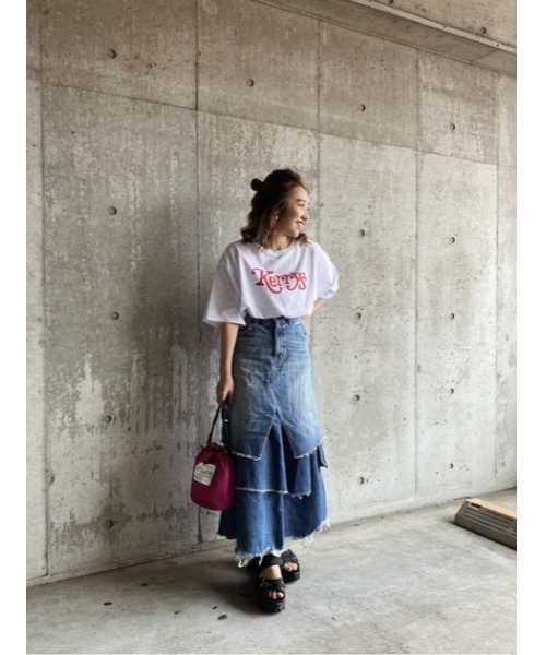 ラウンジドレス デニムマキシスカート LOUNGEDRESS（ラウンジドレス）の「【YANUK/ヤヌーク】マキシA