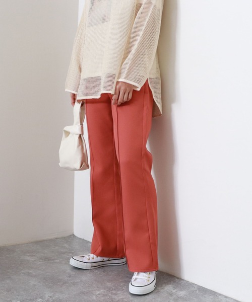 archives（アルシーヴ）の「【入荷禁止】センターピンタックパンツ（その他パンツ・レディース・アイボリー/モカ/マスタード/グリーン系その他/レッド系その他・MEDIUM）」の8枚目の写真