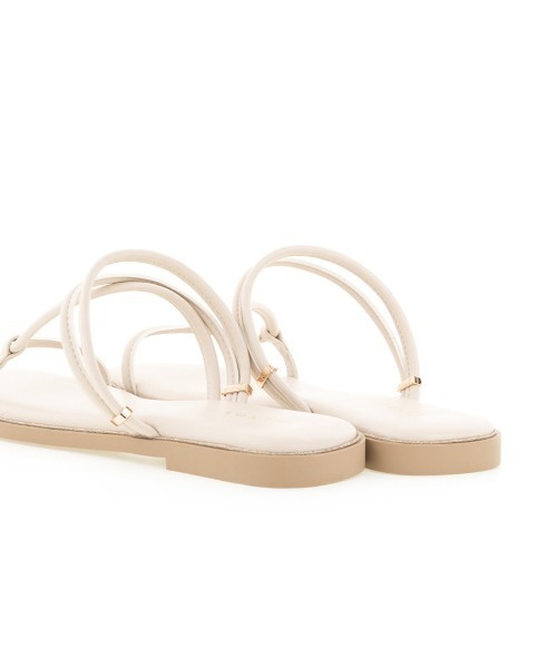 RANDA（ランダ）の「ナローストラップフラットサンダル（サンダル・レディース・ピンク/ブラック/アイボリー/グリーン・M/L/S/LL）」の8枚目の写真