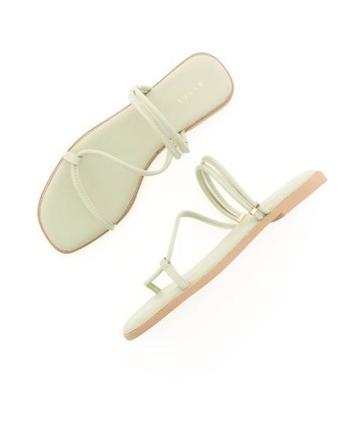 RANDA（ランダ）の「ナローストラップフラットサンダル（サンダル・レディース・ピンク/ブラック/アイボリー/グリーン・M/L/S/LL）」の13枚目の写真