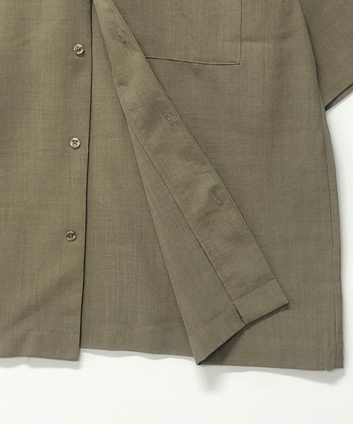 Beno（ビーノ）の「リネンライク シャンブレー ルーズシャツアウター×ショートパンツ 【 セットアップ 】（セットアップ・メンズ・ライトグレー/キナリ/ネイビー/ブラック/カーキ/ベージュ・L/LL/M）」の17枚目の写真