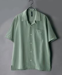 SITRY | Silky Drape Half sleeve Open color Shirt/シルキードレープ ハーフスリーブ オープンカラーシャツ(シャツ/ブラウス)