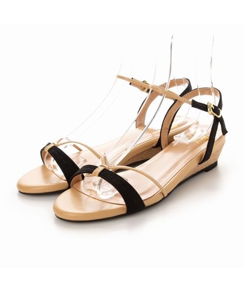 Fin（フィン）の「ウエッジソールストラップサンダル【低反発スポンジ入り】（サンダル・レディース・ブラック/グリーン/ピンク/ネイビー/ベージュ・23.5cm/24cm/24.5cm/25cm/22.5cm/23cm）」の11枚目の写真