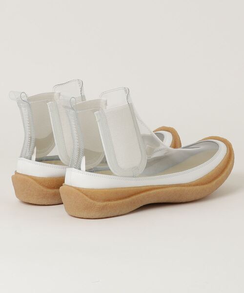 ANREALAGE（アンリアレイジ）の「ANREALAGE(アンリアレイジ) “TRANSPARENT”サイドゴアクレープソールシューズ（ブーツ・メンズ・ホワイト・26.5/27.5）」の2枚目の写真