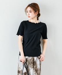 SUGAR BISKET | メロウフリルリブトップス(Tシャツ/カットソー)