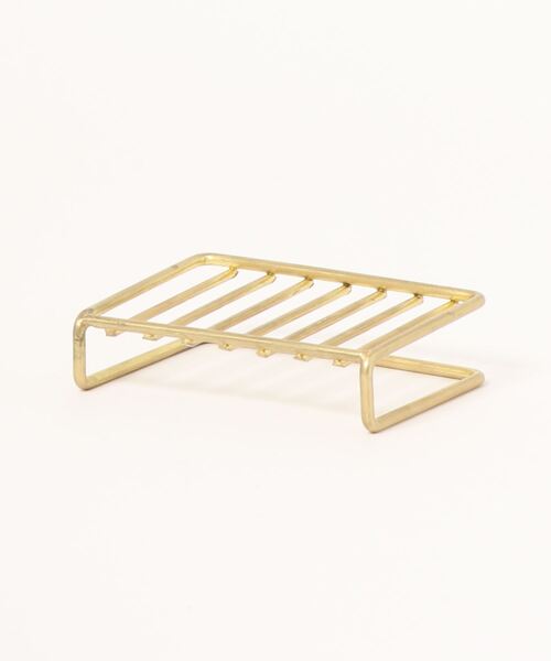 fog linen work（フォグリネンワーク）の「fog（フォグ）BRASS SOAP DISH　 ブラスソープスタンド（バス/トイレグッズ・レディース・ゴールド・ONE SIZE）」の3枚目の写真