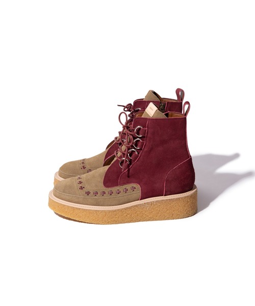 glamb（グラム）の「Stray creeper boots / ストレイクリーパーブーツ（ブーツ・メンズ・ワイン/ブラック/ベージュ・4/1/3/2）」の8枚目の写真