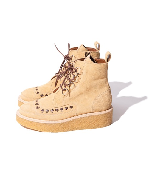 glamb（グラム）の「Stray creeper boots / ストレイクリーパーブーツ（ブーツ・メンズ・ワイン/ブラック/ベージュ・4/1/3/2）」の10枚目の写真