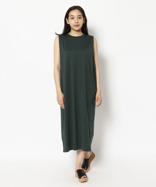 DROIT BELLO(ドロイトベロ)の「DROIT BELLO(ドロイトベロ)ノースリーブカットワンピース(ワンピース・レディース・ブラック/オリーブ・FREE)」の1枚目の写真