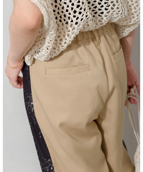 SpRay(スプレイ)の「サイドラインストレートパンツ(チノパンツ・レディース・ベージュ/イエロー/モカ・FREE)」の9枚目の写真