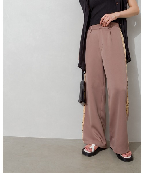 SpRay(スプレイ)の「サイドラインストレートパンツ(チノパンツ・レディース・ベージュ/イエロー/モカ・FREE)」の10枚目の写真