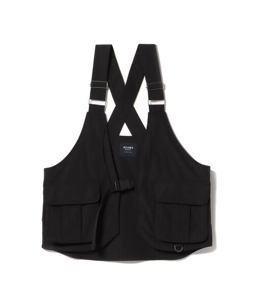 BEAMS HEART（ビームスハート）の「BEAMS HEART / バッグ ベスト（ベスト・メンズ・ブラック/ベージュ・ONE SIZE）」の8枚目の写真