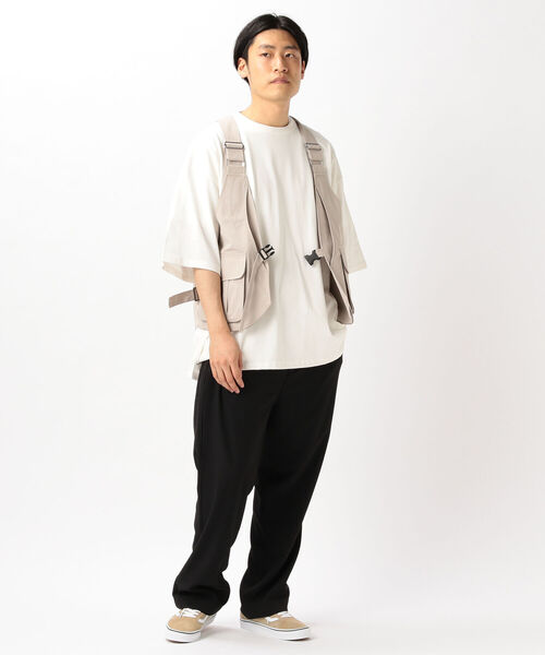 BEAMS HEART（ビームスハート）の「BEAMS HEART / バッグ ベスト（ベスト・メンズ・ブラック/ベージュ・ONE SIZE）」の13枚目の写真