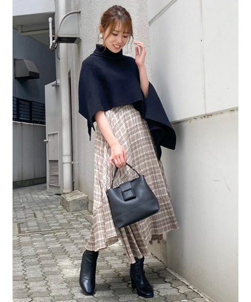 dazzlin（ダズリン）の「ニットオーバーケープ（ニット/セーター・レディース・ブラック/パープル/ベージュ・FREE）」の20枚目の写真