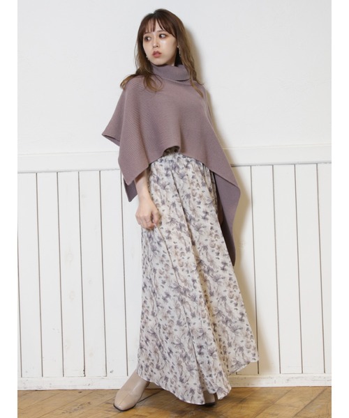 dazzlin（ダズリン）の「ニットオーバーケープ（ニット/セーター・レディース・ブラック/パープル/ベージュ・FREE）」の22枚目の写真