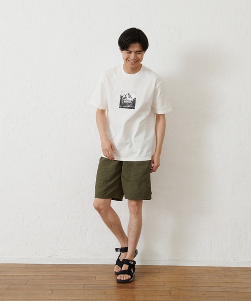 OUTDOOR PRODUCTS（アウトドアプロダクツ）の「【OUTDOOR PRODUCTS】USAコットン ヘビーウェイトフォトロゴビッグシルエットTシャツ（Tシャツ/カットソー・メンズ・ブルー系その他/カーキ/ホワイト/ブラック・X-LARGE/MEDIUM/LARGE/SMALL）」の5枚目の写真