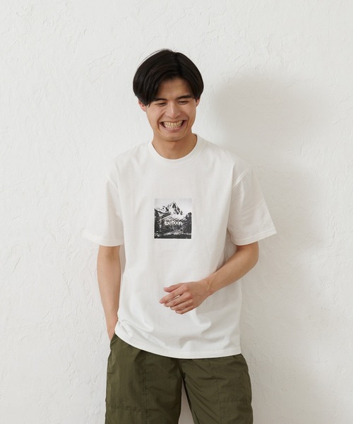 OUTDOOR PRODUCTS（アウトドアプロダクツ）の「【OUTDOOR PRODUCTS】USAコットン ヘビーウェイトフォトロゴビッグシルエットTシャツ（Tシャツ/カットソー・メンズ・ブルー系その他/カーキ/ホワイト/ブラック・X-LARGE/MEDIUM/LARGE/SMALL）」の8枚目の写真