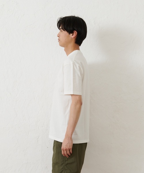 OUTDOOR PRODUCTS（アウトドアプロダクツ）の「【OUTDOOR PRODUCTS】USAコットン ヘビーウェイトフォトロゴビッグシルエットTシャツ（Tシャツ/カットソー・メンズ・ブルー系その他/カーキ/ホワイト/ブラック・X-LARGE/MEDIUM/LARGE/SMALL）」の10枚目の写真
