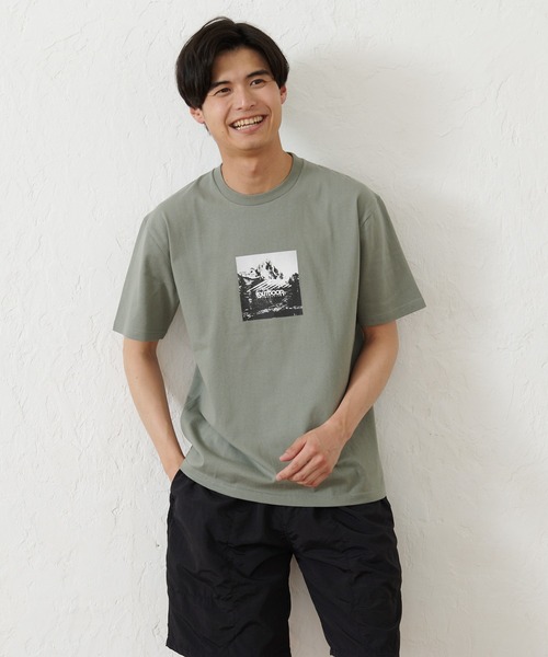 OUTDOOR PRODUCTS（アウトドアプロダクツ）の「【OUTDOOR PRODUCTS】USAコットン ヘビーウェイトフォトロゴビッグシルエットTシャツ（Tシャツ/カットソー・メンズ・ブルー系その他/カーキ/ホワイト/ブラック・X-LARGE/MEDIUM/LARGE/SMALL）」の21枚目の写真