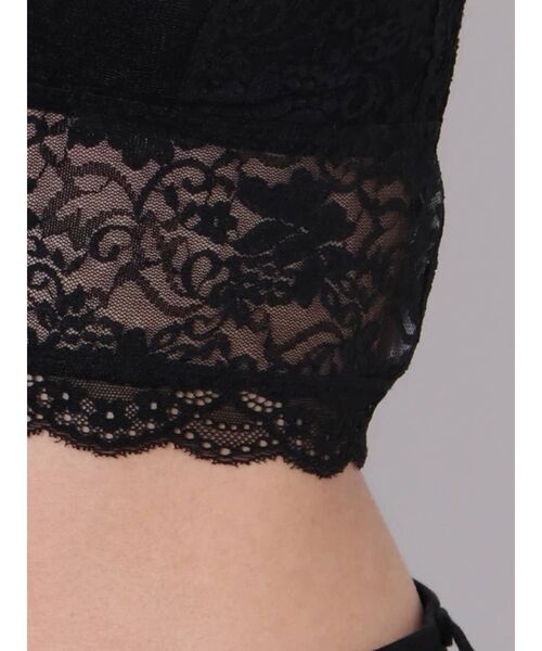 jouetie（ジュエティ）の「ストレッチレースブラトップ（キャミソール・レディース・ブラック/オフホワイト・MEDIUM）」の15枚目の写真