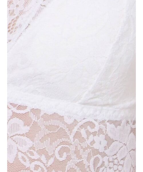 jouetie（ジュエティ）の「ストレッチレースブラトップ（キャミソール・レディース・ブラック/オフホワイト・MEDIUM）」の16枚目の写真