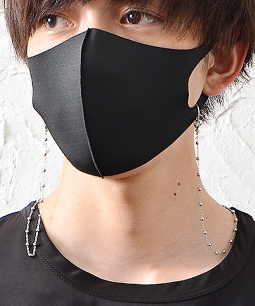 MinoriTY（マイノリティ）の「【Brodiaea】ボールシリンダーマスクチェーン（ネックレス・メンズ・ブラック/シルバー・FREE）」の6枚目の写真