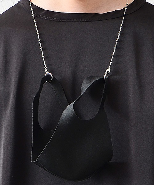 MinoriTY（マイノリティ）の「【Brodiaea】ボールシリンダーマスクチェーン（ネックレス・メンズ・ブラック/シルバー・FREE）」の7枚目の写真