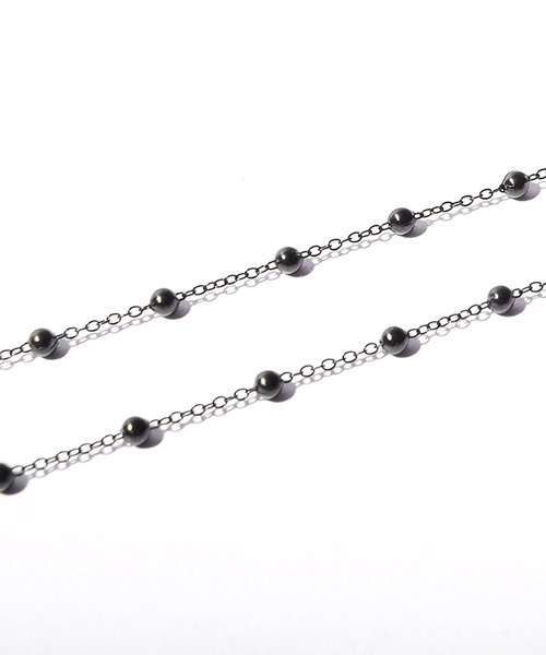 MinoriTY（マイノリティ）の「【Brodiaea】ボールシリンダーマスクチェーン（ネックレス・メンズ・ブラック/シルバー・FREE）」の9枚目の写真