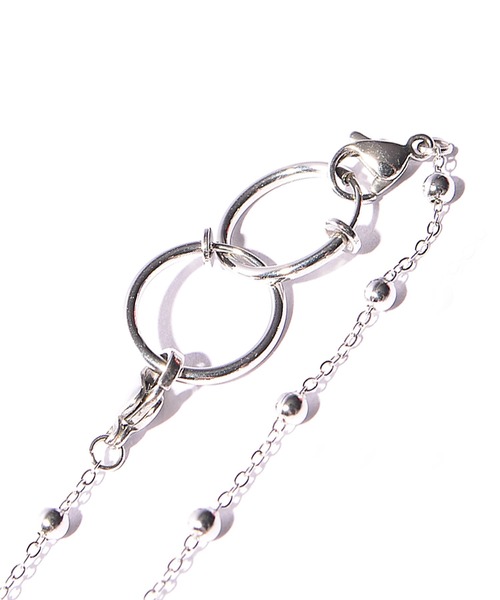 MinoriTY（マイノリティ）の「【Brodiaea】ボールシリンダーマスクチェーン（ネックレス・メンズ・ブラック/シルバー・FREE）」の11枚目の写真