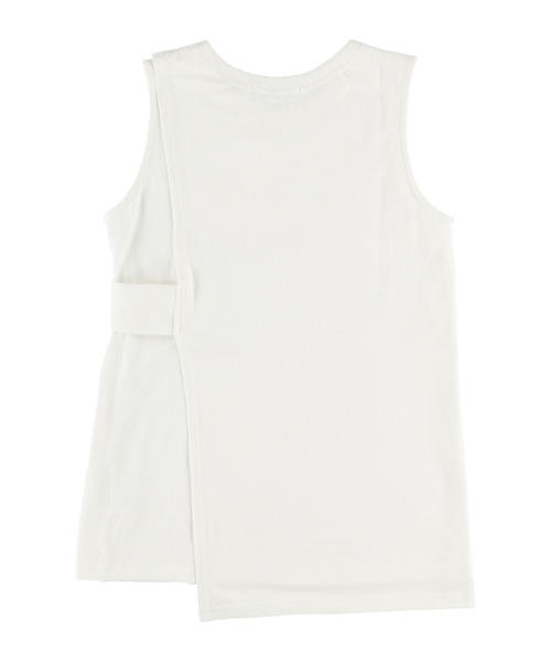 ALEXIA STAM(アリシアスタン)の「Side Button Sleeveless Wrap Top/サイドボタンスリーブレスラップトップ(Tシャツ/カットソー・レディース・チャコールグレー/ホワイト/ベージュ・FREE)」の21枚目の写真