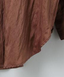 ＜6(ROKU)＞NYLON SILK TIE SHIRT/シャツ 6（ロク）の「＜6(ROKU)＞TIE SHIRT/シャツ（シャツ/ブラウス