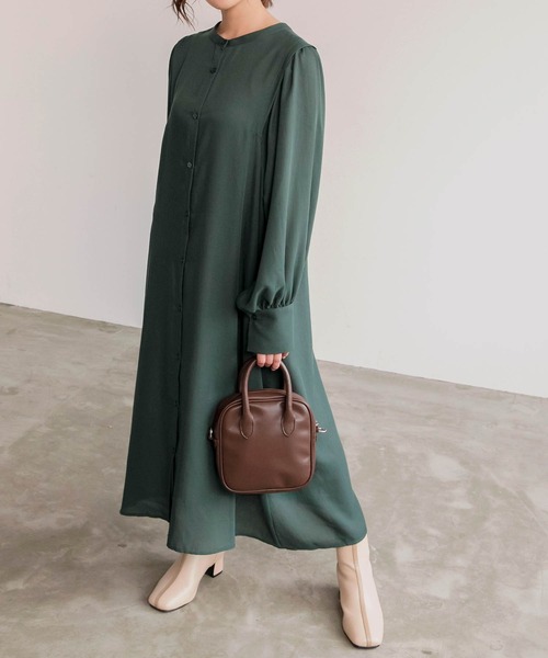 BONLECILL（ボンルシール）の「2wayフェイクレザーミニボストンバッグ（ボストンバッグ・レディース・ブラック/ベージュ/ブラウン・FREE）」の5枚目の写真