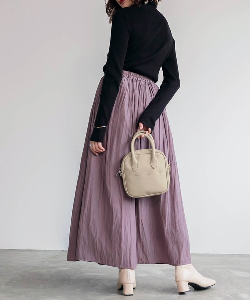 BONLECILL（ボンルシール）の「2wayフェイクレザーミニボストンバッグ（ボストンバッグ・レディース・ブラック/ベージュ/ブラウン・FREE）」の7枚目の写真