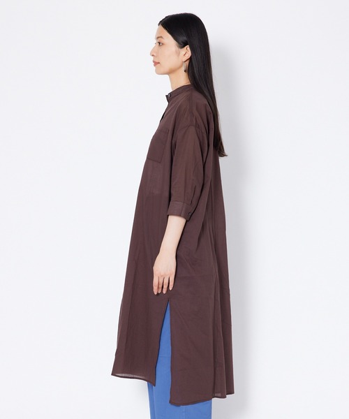shop DADA(ショップダダ)の「タブ付きロングシャツ(1S13-7186)(シャツ/ブラウス・レディース・ベージュ/ブラウン/ブルー・FREE)」の13枚目の写真