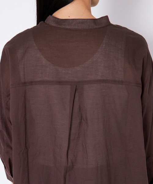 shop DADA(ショップダダ)の「タブ付きロングシャツ(1S13-7186)(シャツ/ブラウス・レディース・ベージュ/ブラウン/ブルー・FREE)」の17枚目の写真