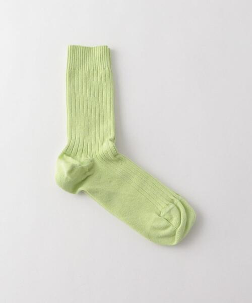 Steven Alan（スティーブンアラン）の「＜BASERANGE＞RIB SOCKS/ソックス（ソックス/靴下・レディース・ダークブラウン/ネイビー/ライム・FREE）」の3枚目の写真