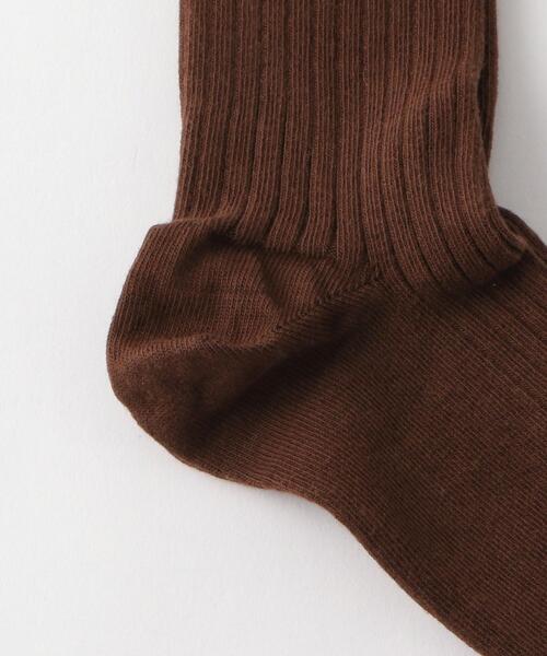 Steven Alan（スティーブンアラン）の「＜BASERANGE＞RIB SOCKS/ソックス（ソックス/靴下・レディース・ダークブラウン/ネイビー/ライム・FREE）」の5枚目の写真