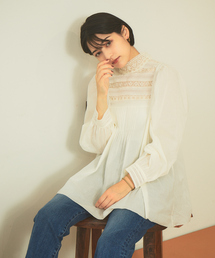 Rouge vif | 【CLUNY LACE】レースハネックブラウス(シャツ/ブラウス)