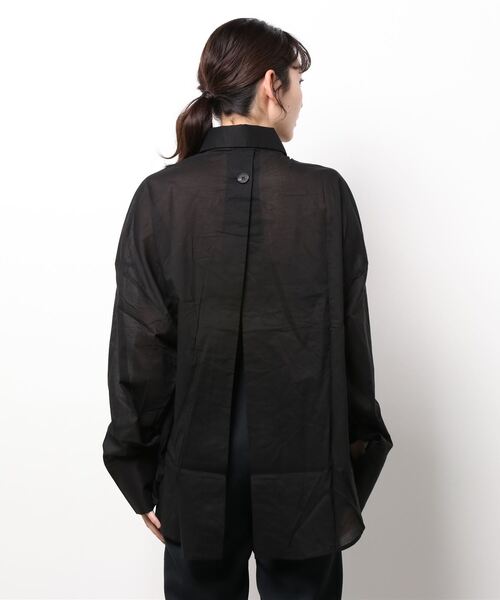 Narcissus（ナルシス）の「【Narcissus】シースルーシャツ（シャツ/ブラウス・レディース・ホワイト/ブラック・FREE）」の18枚目の写真