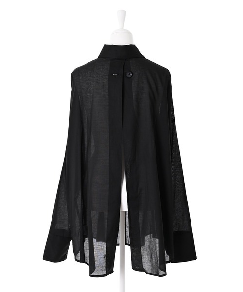 Narcissus（ナルシス）の「【Narcissus】シースルーシャツ（シャツ/ブラウス・レディース・ホワイト/ブラック・FREE）」の10枚目の写真