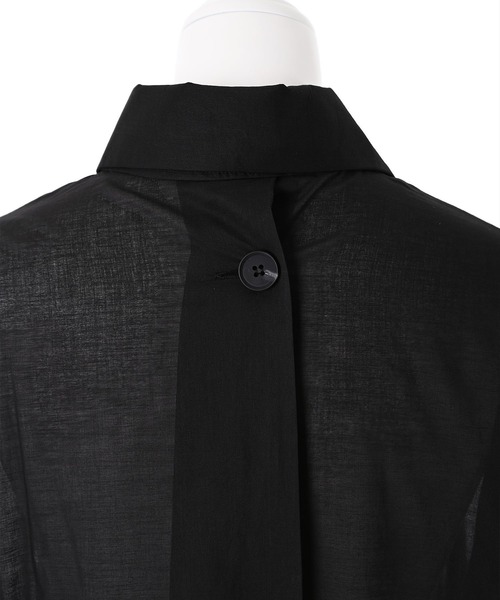 Narcissus（ナルシス）の「【Narcissus】シースルーシャツ（シャツ/ブラウス・レディース・ホワイト/ブラック・FREE）」の4枚目の写真