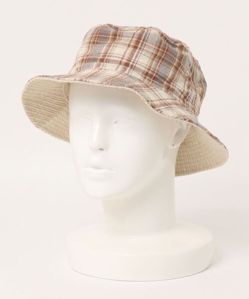 HONEYSUCKLE ROSE（ハニーサックルローズ）の「【HONEYSUCKLE ROSE】リバーシブルハット（ハット・レディース・オフホワイト/ライトベージュ・フリー）」の5枚目の写真