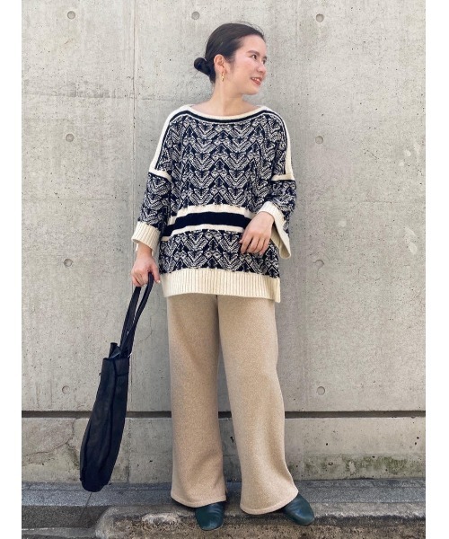 BEARDSLEY（ビアズリー）の「ジャガードプルオーバーニット（ニット/セーター・レディース・ブラック・FREE）」の20枚目の写真