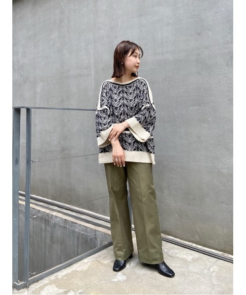 BEARDSLEY（ビアズリー）の「ジャガードプルオーバーニット（ニット/セーター・レディース・ブラック・FREE）」の22枚目の写真