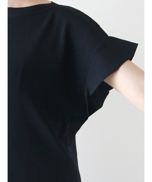 Te chichi（テチチ）の「フレアスリーブニットプルオーバー（ニット/セーター・レディース・ブラック/ネイビー/ブラウン・ﾌﾘ-）」の12枚目の写真