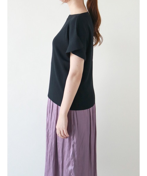 Te chichi（テチチ）の「フレアスリーブニットプルオーバー（ニット/セーター・レディース・ブラック/ネイビー/ブラウン・ﾌﾘ-）」の9枚目の写真