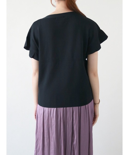 Te chichi（テチチ）の「フレアスリーブニットプルオーバー（ニット/セーター・レディース・ブラック/ネイビー/ブラウン・ﾌﾘ-）」の10枚目の写真