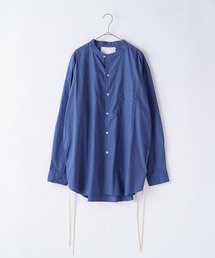 WHIMSIC | 【WHIMSIC】ノーカラーサイドレースアップシャツ(シャツ/ブラウス)